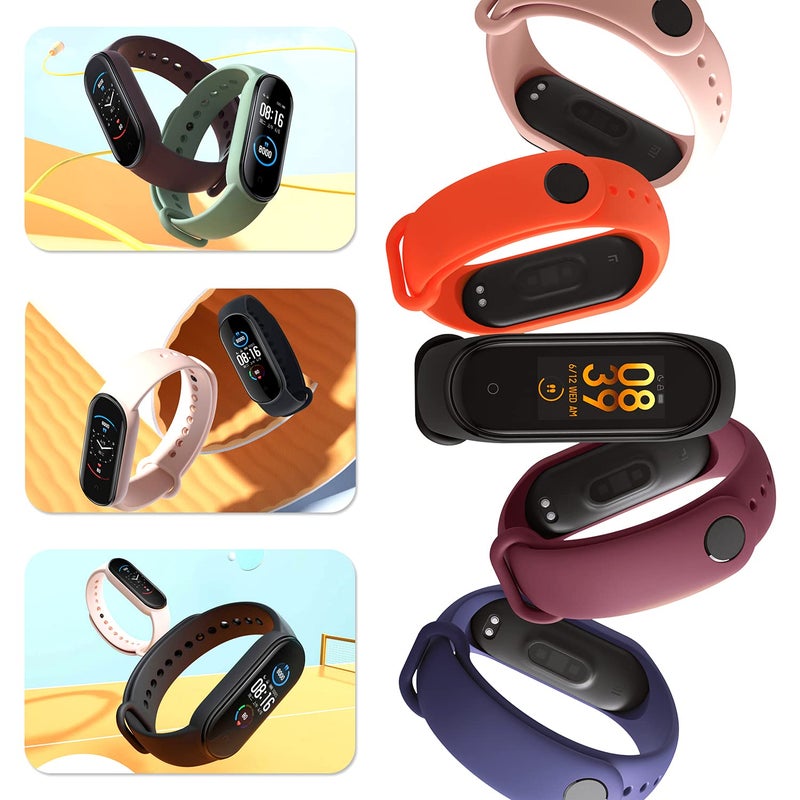 BANGTING 20 قطعة استبدال حزام متوافق مع Xiaomi Mi Band 4 / Xiaomi Mi Band 3 لـ Xiaomi Mi Band 4 سوار معصم إكسسوارات سيليكون لـ Mi Fit 3 Straps (20 لونًا) - Image 2